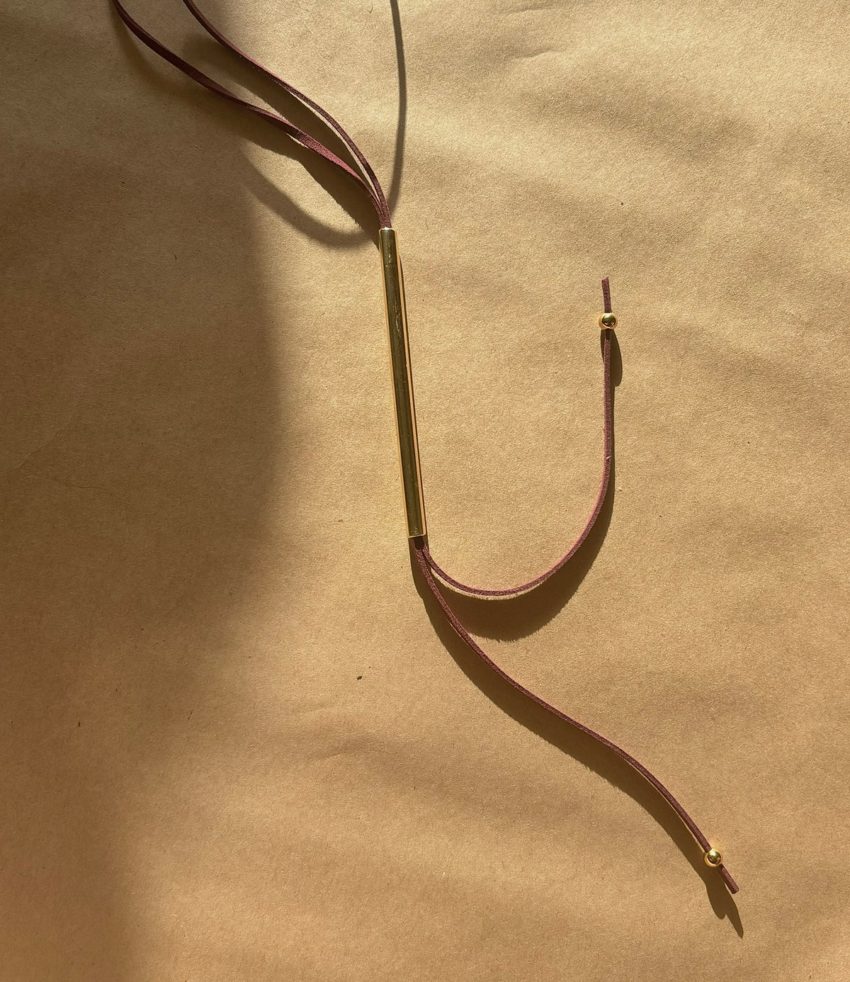 SUEDE LASSO NECKLACE
